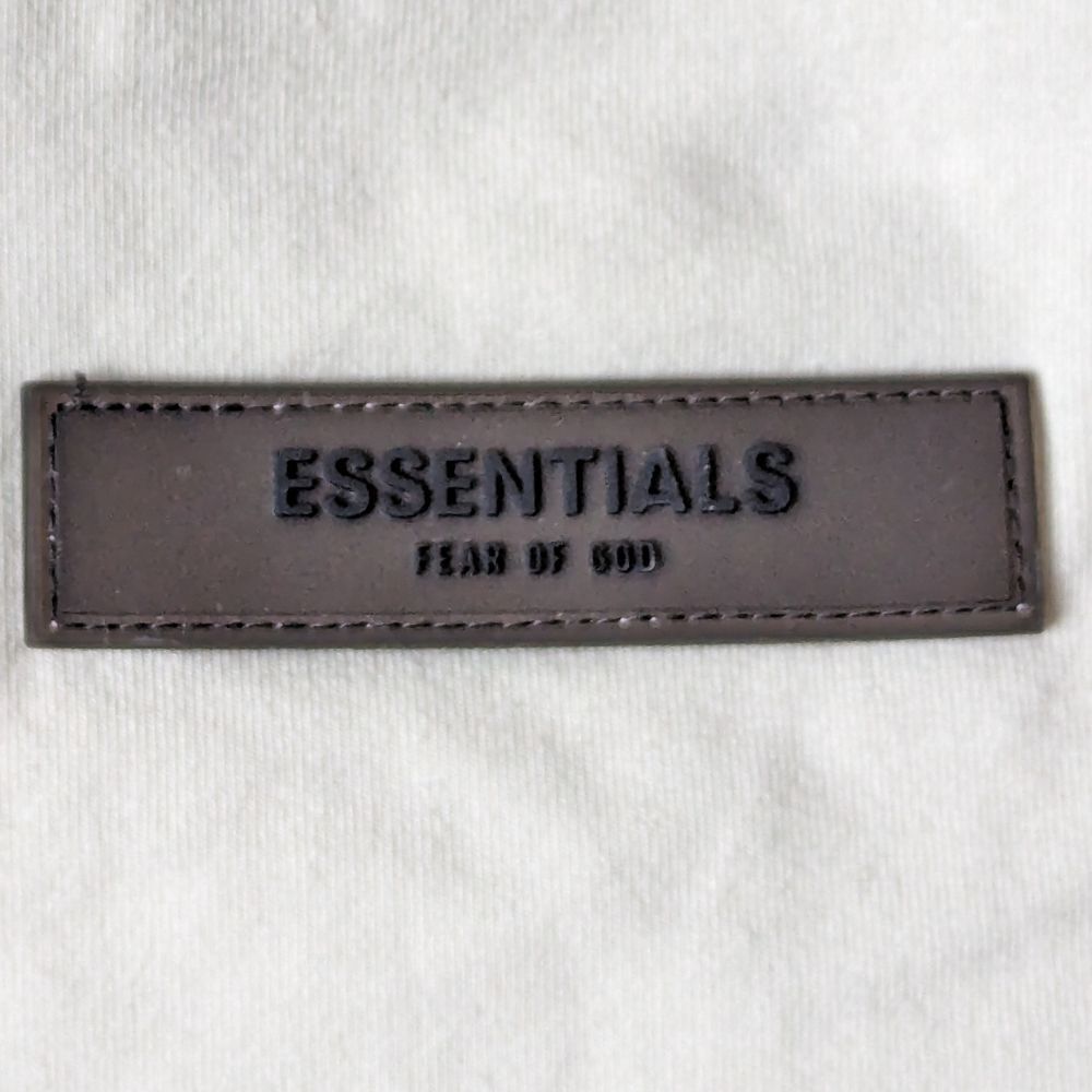 Fear of God Essentials Logo Sport Stretch Cotton Crop Tank in Eggshell Women's M - Picture 11 of 15